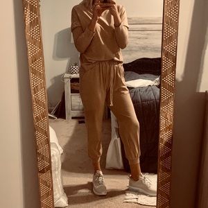 Tan loungewear outfit